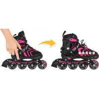 Набор роликовых коньков 4 в 1 Размер 39-43 Розовый