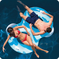 Крісло надувне подвійне Intex 56800, 198 x 117 см