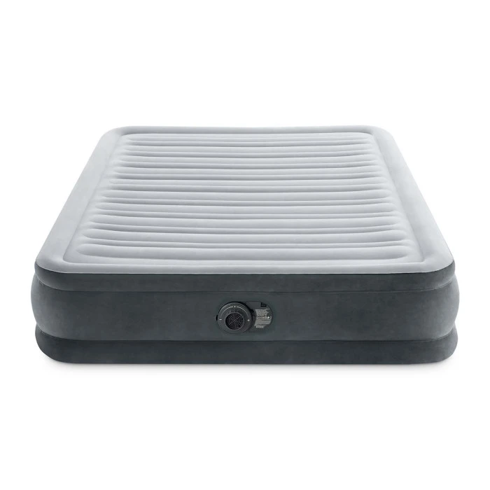 Матрас надувной Intex 67768ND со встроенным электронасосом 191x137x33 см, серый