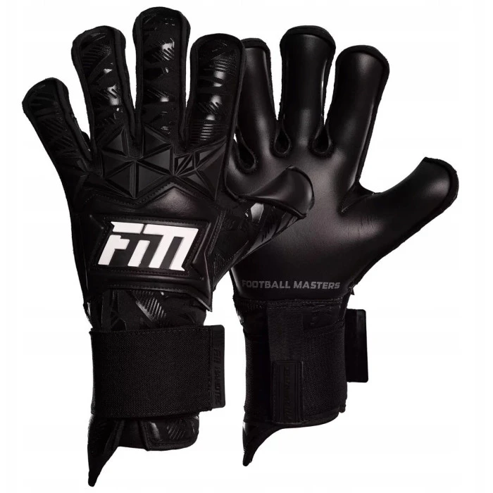 Перчатки вратарские Football Masters Invictus X PRO BLACK р.9, черные