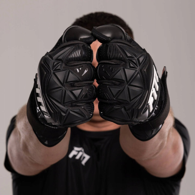 Перчатки вратарские Football Masters Invictus X PRO BLACK р.9, черные