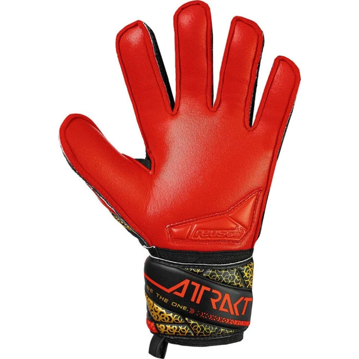Перчатки вратарские Reusch Attrakt Silver Junior 5572215 7075 г.6,5, черно-красные