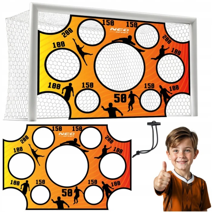Мишень для футбольных ворот Neo-Sport NS-1479 300 х 200 см, оранжевая