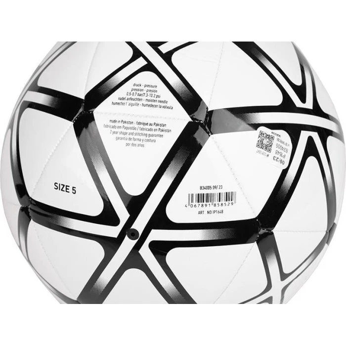 М'яч футбольний Adidas Starlancer Club IP1648 розмір 5, біло-чорний