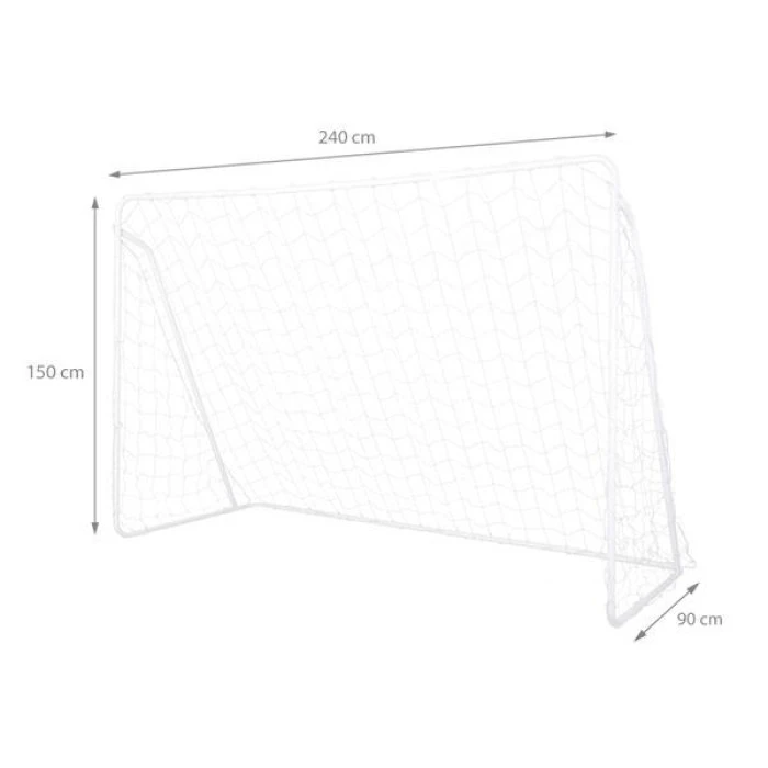Футбольные ворота с панелью и сеткой BR240P NILS 2в1 240x150cm