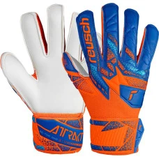 Перчатки вратарские Reusch Attrakt Solid Finger Support Junior 5472510 2290 г.8, сине-оранжевые