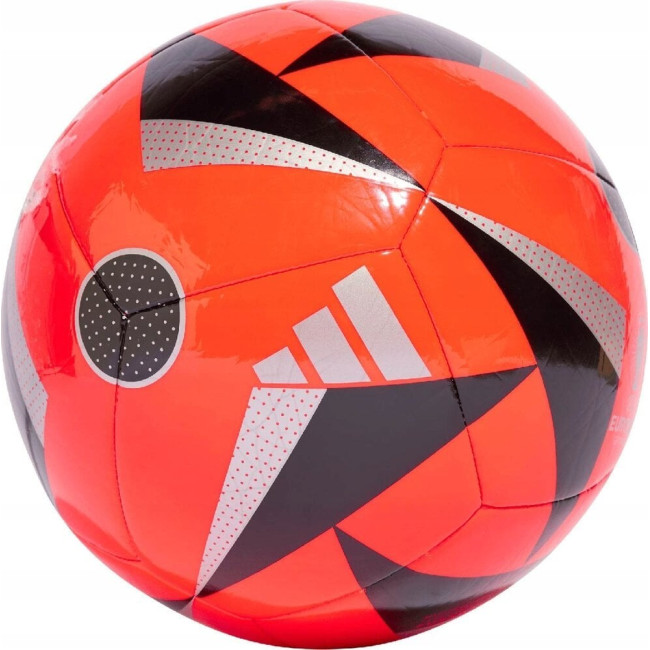 Футбольный мяч Adidas Euro24 Club Fussballliebe IN9375 размер 3, красно-черный