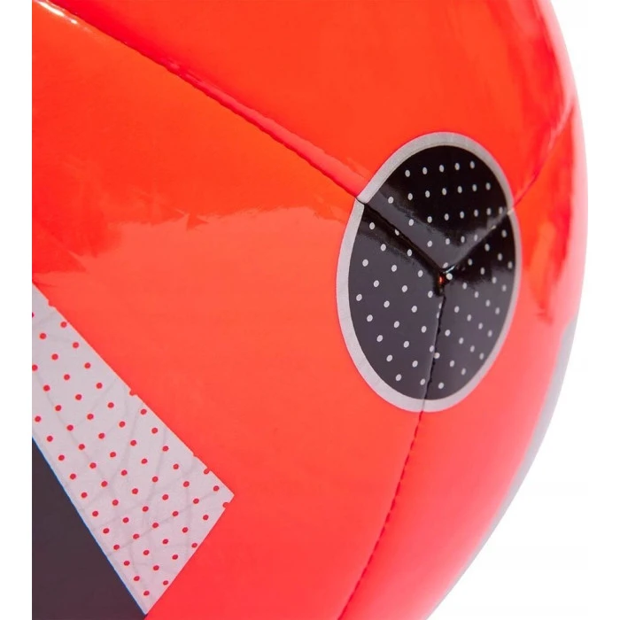 М'яч футбольний Adidas Euro24 Club Fussballliebe IN9375 розмір 3, червоно-чорний