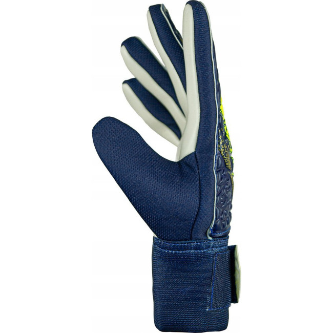 Перчатки вратарские Reusch Attrakt Starter Solid 5470514 4409 г.8, сине-желтые