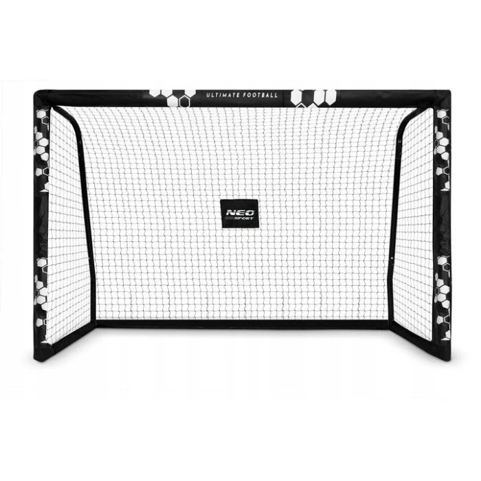 Ворота футбольные Neo-Sport Hexagon NS-472 300 х 200 х 120 см, черные