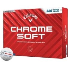 М'ячі для гольфу Callaway Chrome Soft Triple Track 2024 12 шт, білі