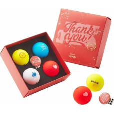 Мячи для гольфа Volvik Thank You 4 шт, разноцветные