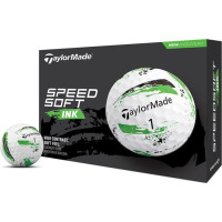 М'ячі для гольфу Taylor Made SpeedSoft 12 шт, біло-зелений