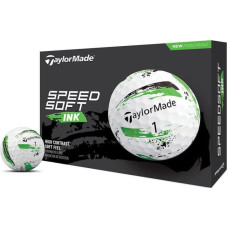 М'ячі для гольфу Taylor Made SpeedSoft 12 шт, біло-зелений