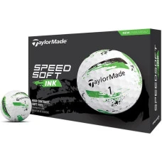 М'ячі для гольфу Taylor Made SpeedSoft 12 шт, біло-зелений