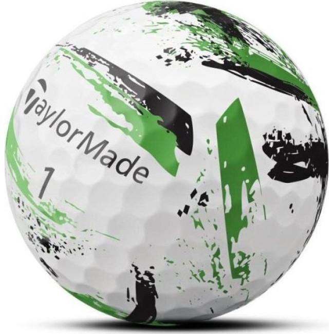 Мячи для гольфа Taylor Made SpeedSoft 12 шт, бело-зеленый