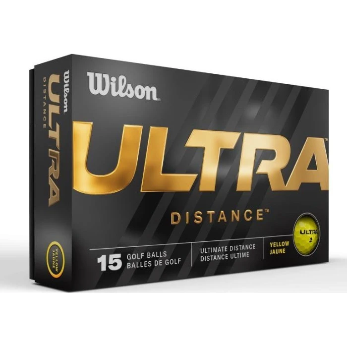 Мячи для гольфа Wilson ULTRA Distance 15 шт, желтые