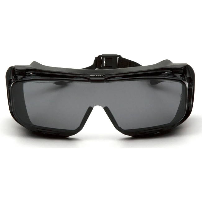 Окуляри захисні з ущільнювачем Pyramex Cappture-Plus Super Anti-Fog H2MAX, сірі