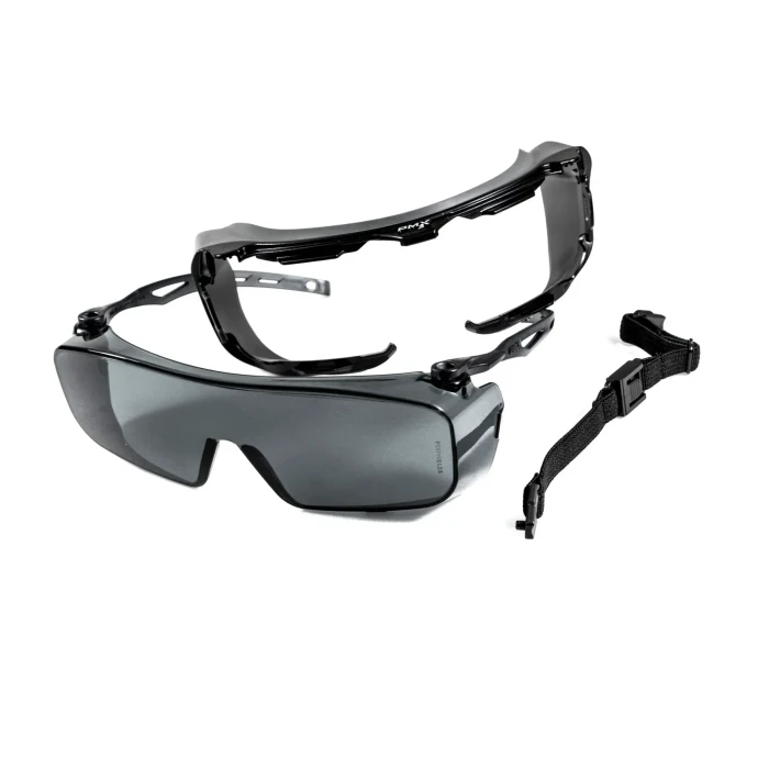Очки защитные с уплотнителем Pyramex Cappture-Plus Super Anti-Fog H2MAX, серые
