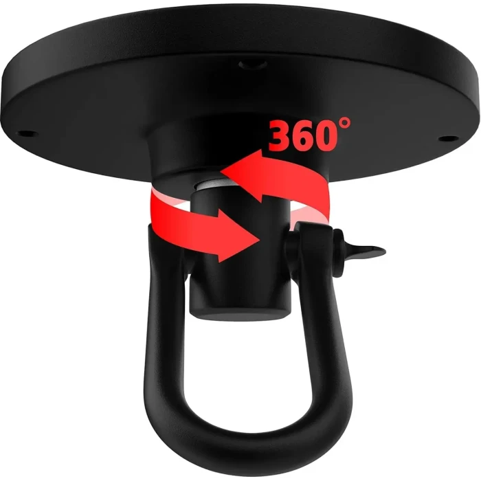 Пневмогруша боксерська шкіряна з кріпленям RDX 2Y Multi діаметр 54 см, чорно-жовта