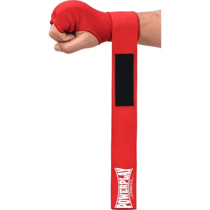 Перчатки-бинты с гелевыми подушечками PowerPlay 3096 размер S, красные