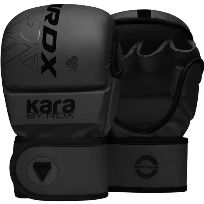 Перчатки греплинговые для ММА RDX F6 KARA Matte Plus размер S/M, черные