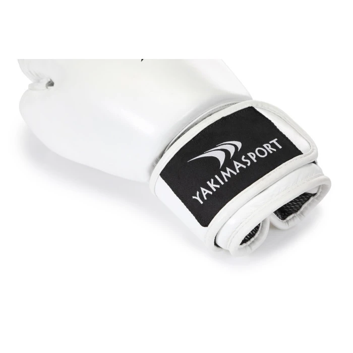 Рукавички боксерські шкіряні Yakimasport CRAB розмір 10 унцій, білі