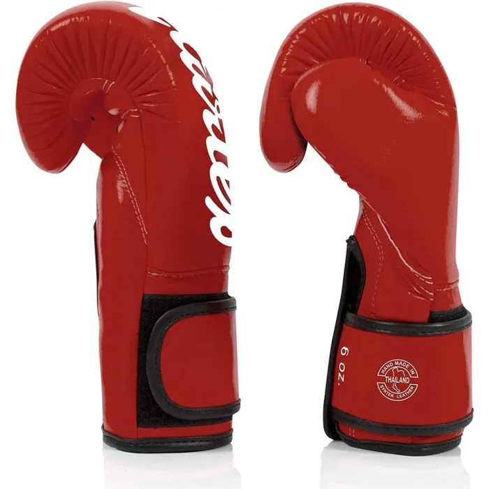 Рукавички боксерські з бинтами Fairtex BGV14 10 унцій, червоні