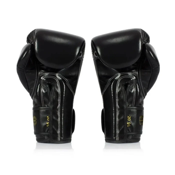Перчатки боксерские с бинтами Fairtex BGVG1 размер 12 унций, черные