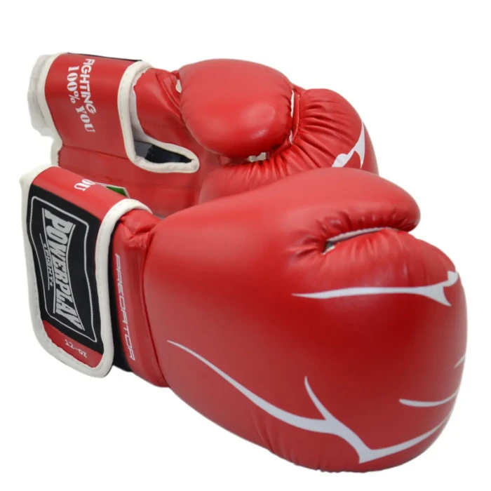 Перчатки боксерские PowerPlay 3018 Jaguar 16 унций, красные