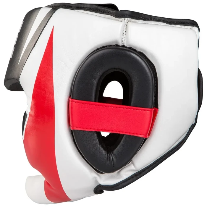 Шлем боксерский закрытый с капой TITLE MMA Command размер L, бело-красный