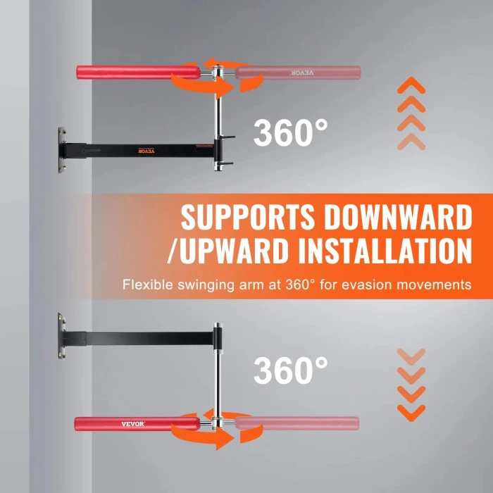 Настенный боксерский гриф VEVOR, черно-красный