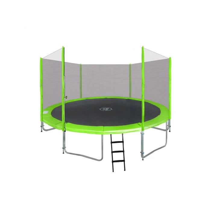 Батут SkyRamiz с наружной сеткой 12 футов 366 см зеленый