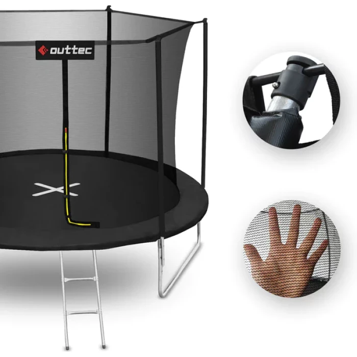 Батут OUTTEC Inside Net с внутренней сеткой 10 футов 305 см черный