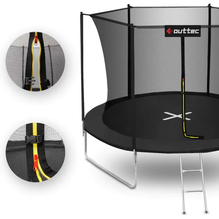 Батут OUTTEC Inside Net с внутренней сеткой 10 футов 305 см черный