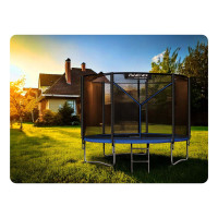 Батут Neo-Sport NS-08Z221 с наружной сеткой 8 футов 252 см черно-синий