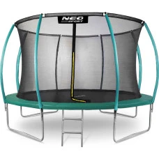 Батут Neo-Sport с внутренней сеткой 12,5 фута 374 см зеленый