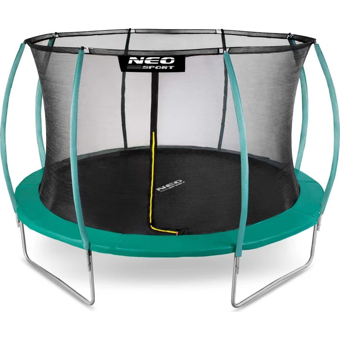 Батут Neo-Sport с внутренней сеткой 12,5 фута 374 см зеленый
