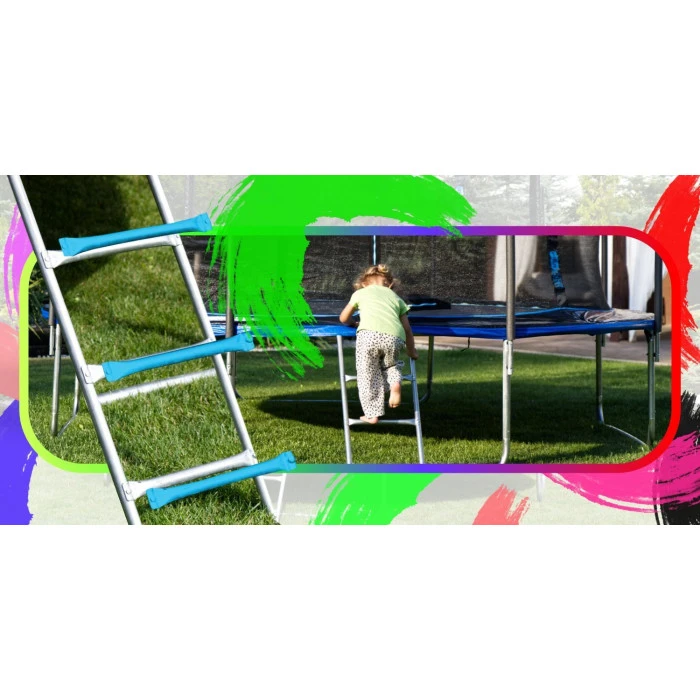 Батут THUNDER OUTSIDE PRO с наружной сеткой 6 футов 183 см черно-розовый