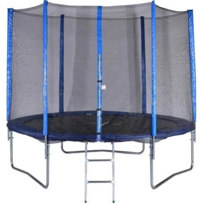 Батут Fun Tramp с наружной сеткой 10 футов 305 см черно-синий