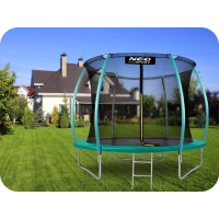 Батут Neo-Sport с внутренней сеткой 10 футов 312 см зеленый