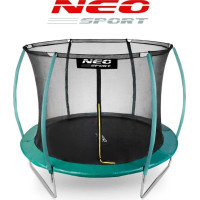 Батут Neo-Sport с внутренней сеткой 10 футов 312 см зеленый