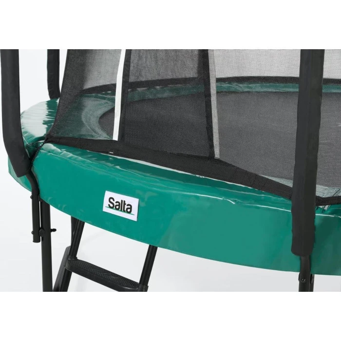 Батут Salta First Class с внутренней сеткой 8 футов 251 см черно-зеленый