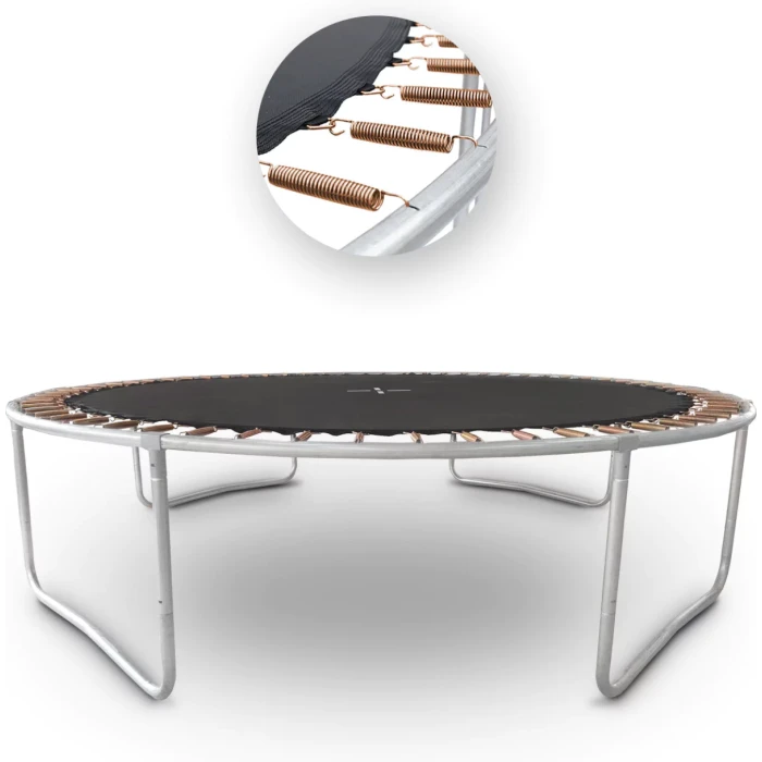 Батут OUTTEC Pumpkin с внутренней сеткой 12 футов 374 см черно-зеленый