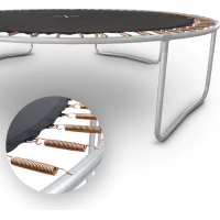 Батут OUTTEC Pumpkin с внутренней сеткой 12 футов 374 см черно-зеленый