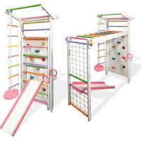 Дитячий ігровий майданчик Babygame Plus, біло-рожевий