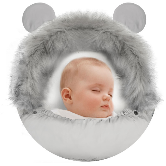 Конверт Elmi Ricokids для коляски и санок серый