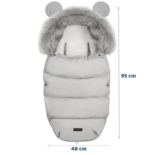 Конверт Elmi Ricokids для коляски и санок серый