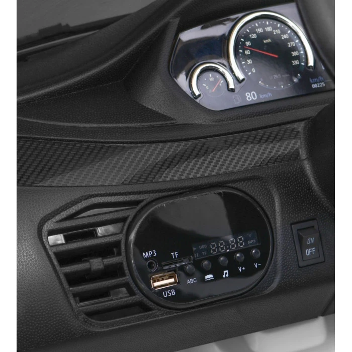 Детский электромобиль BMW X6M белый+пульт+EVA+свободный запуск+аудио панель+LED