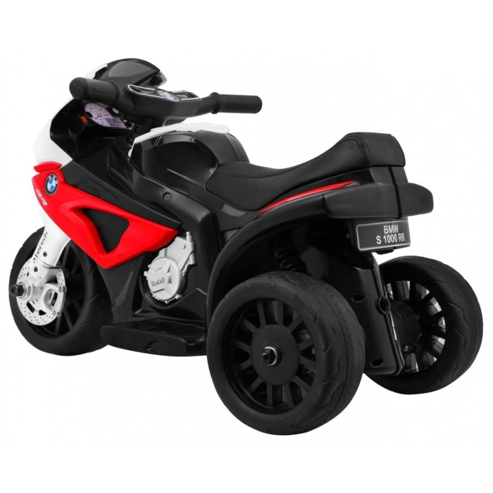 Акумуляторний мотоцикл BMW S1000 RR Mini дитячий Червоний + 3 колеса + Звук + LED